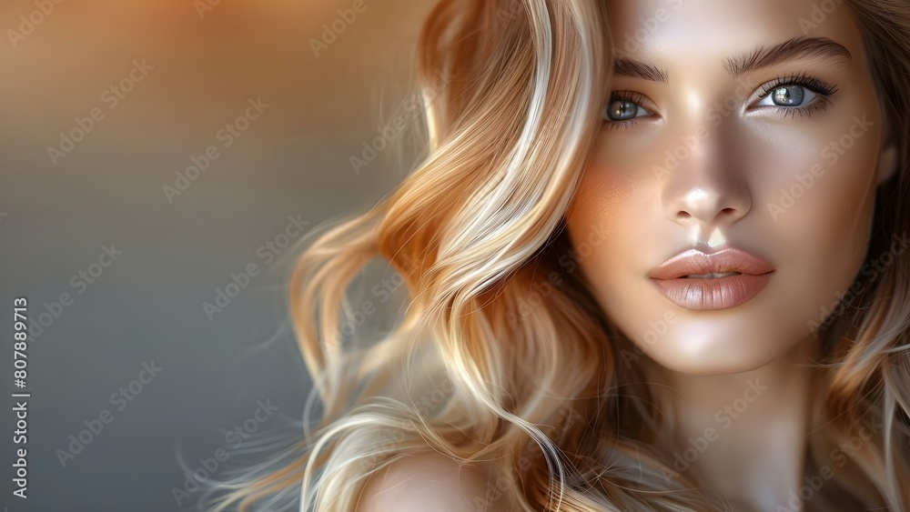 Naklejka premium Woman with gradient hair coloring technique. Concept Hair Coloring Techniques, Gradient Hair, Beauty Trends, Fashion Hairstyles, Styling Inspiration