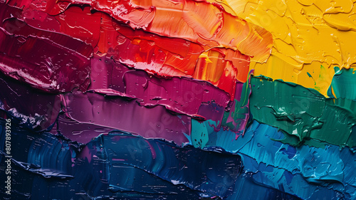 Close-up of a multicolored paint palette