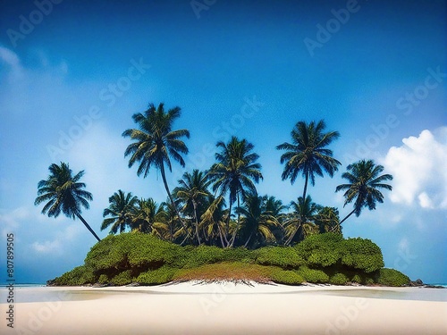 beach with palm trees