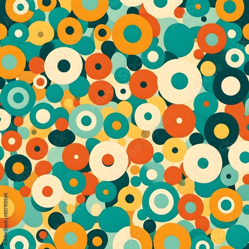 Retro Geometric Seamless Pattern