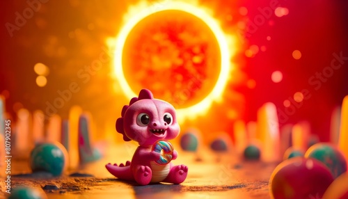 Dragon  sun backdrop  toy  mydragon