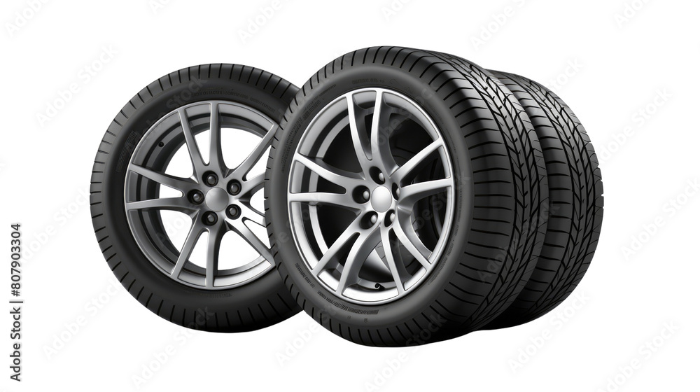 Car Wheel Isolated on PNG background