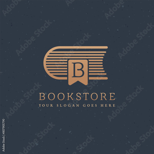 Bookstore Logo. Book symbol...