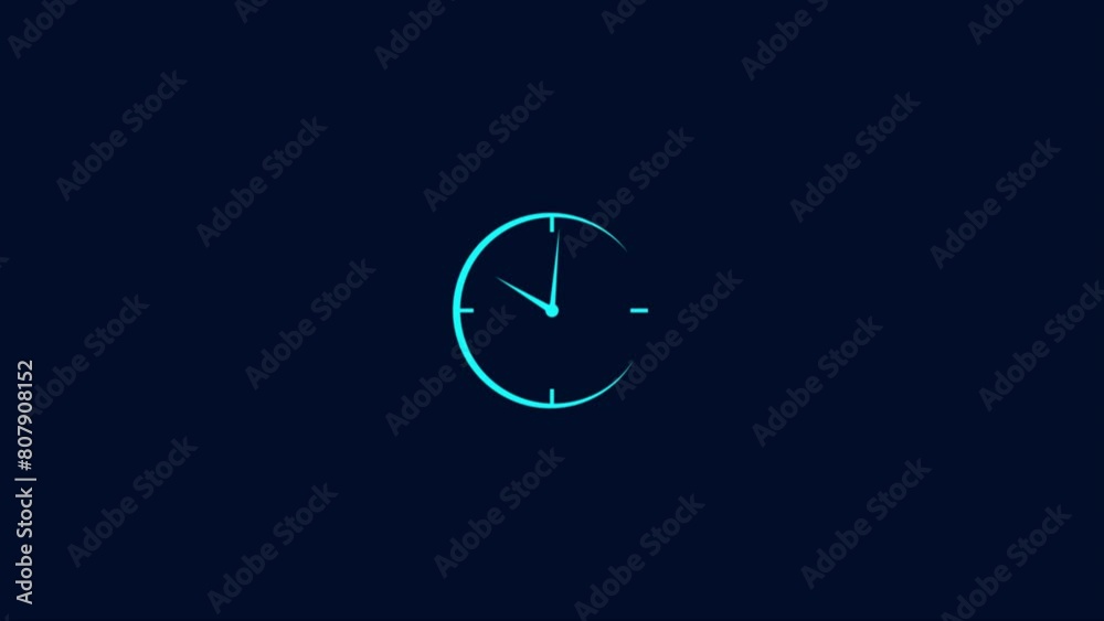 Analog clock spinning animation Analog clock spinning animation