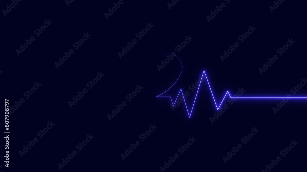 heartbeat signal icon animation, Abstract heartbeat and pulse rate animation. heartbeat signal icon animation, Abstract heartbeat and pulse rate animation.