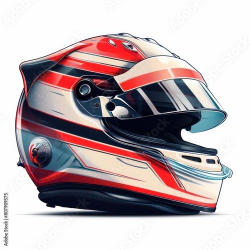 race helmet, icon design, white background  © MOVE STUDIO