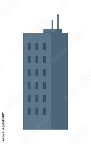 Skyscraper vector illustration. The high facade skyscrapers symbolizes urban landscapes dynamism Urban environments are shaped by multistorey structures skyscrapers The construction industry thrives