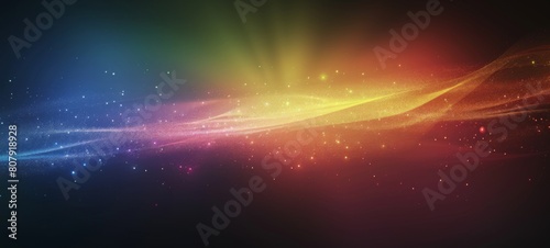 a gradient background with a soft rainbow color, grainy texture, blurred edges, and a subtle glow on the right side of an object in front of it