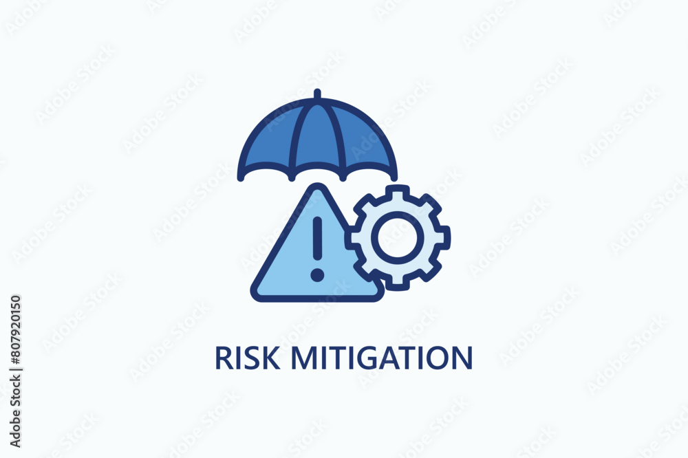 Risk Mitigation Vector Icon Or Logo Illustration Risk Mitigation Vector Icon Or Logo Illustration