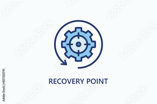 Recovery Point Vector Icon Or Logo Illustration