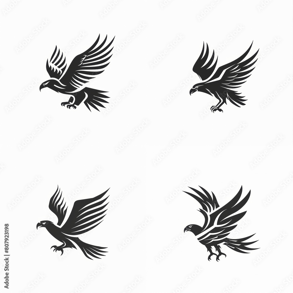 Fototapeta premium Stylized eagle logo