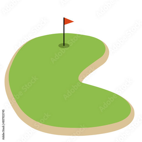 Golf Course Illustration