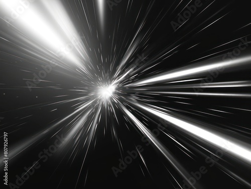 white light effect extreme speed over black background