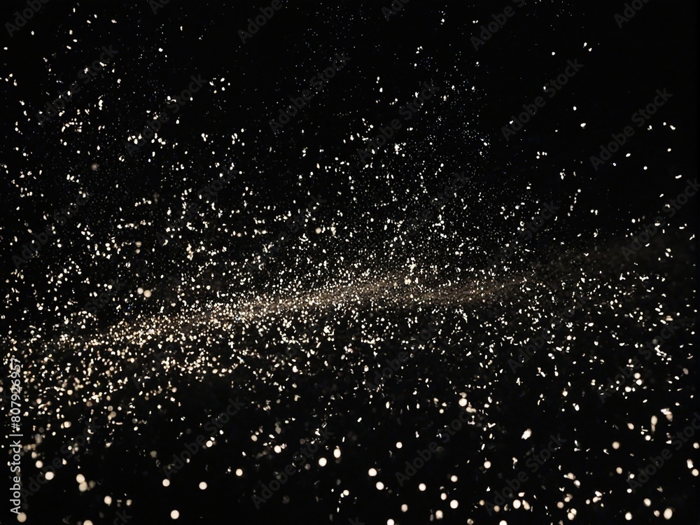 Obraz premium water drops on black background