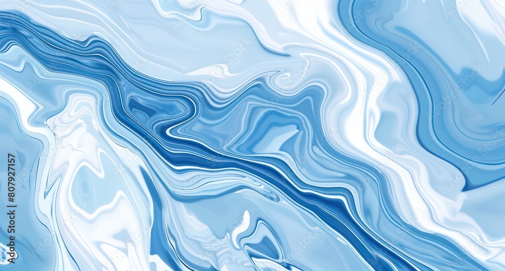 fluid light blue and white abstract background