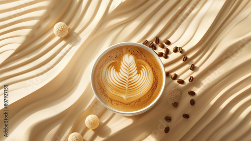 Aesthetic Coffee Art in Modern Sculptural Design