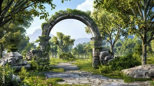 stone arch in the park