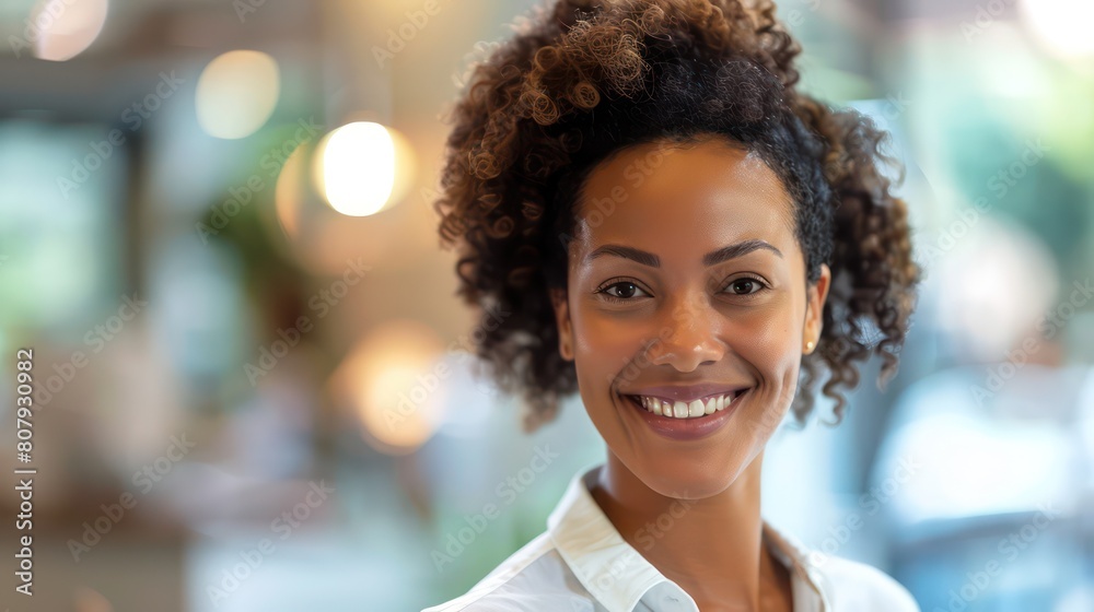 smiling receptionist at office smiling receptionist at office