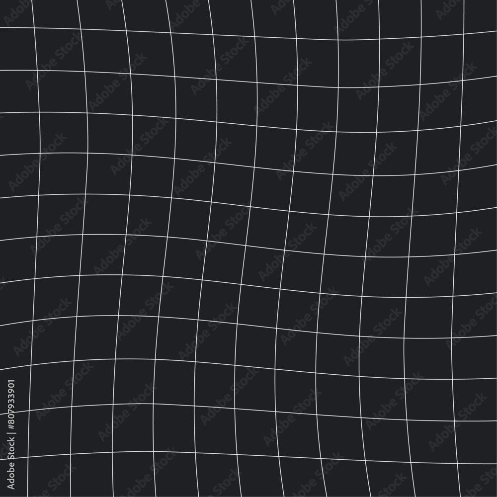 custom made wallpaper toronto digitalOriginal distorted white grid on black background.Vector grid for y2k promo banners. For promotion, social networks.