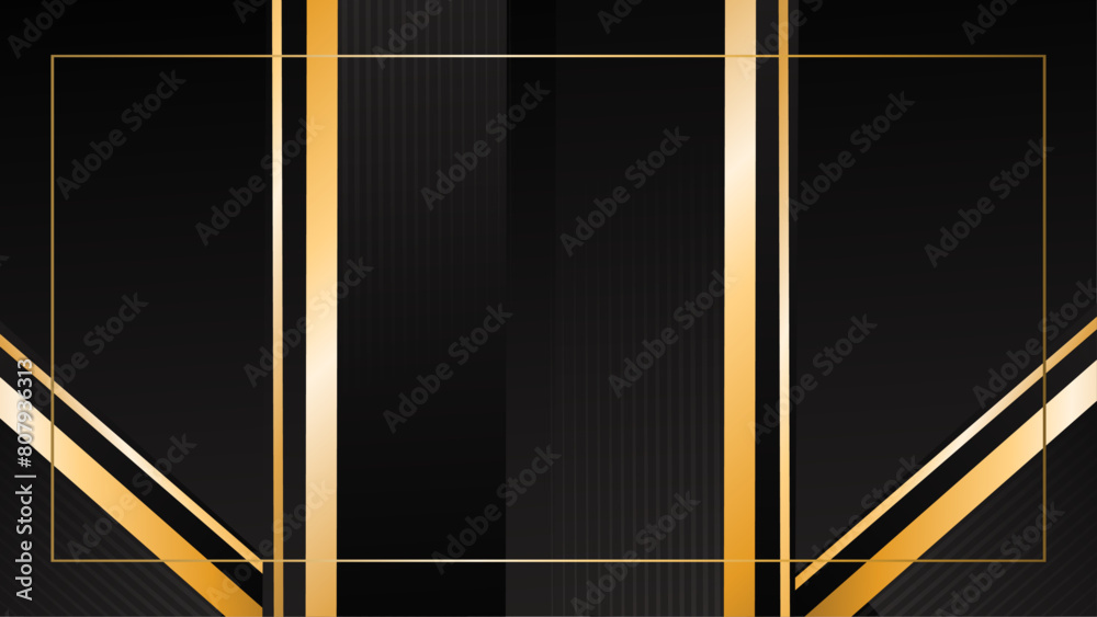 Dark black background with golden lines textured. Dark black background with golden lines textured.