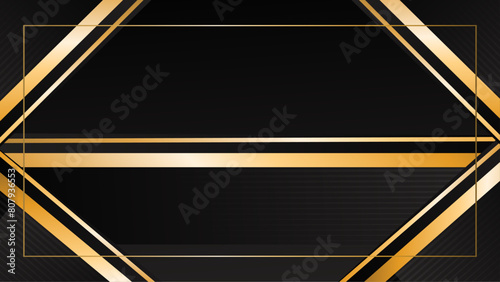 Dark black background with golden lines textured.