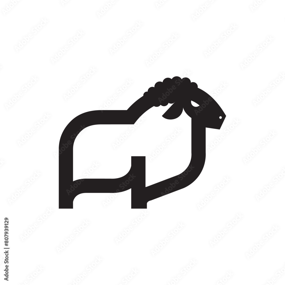 Sheep logo icon design vector and illustration Sheep logo icon design vector and illustration
