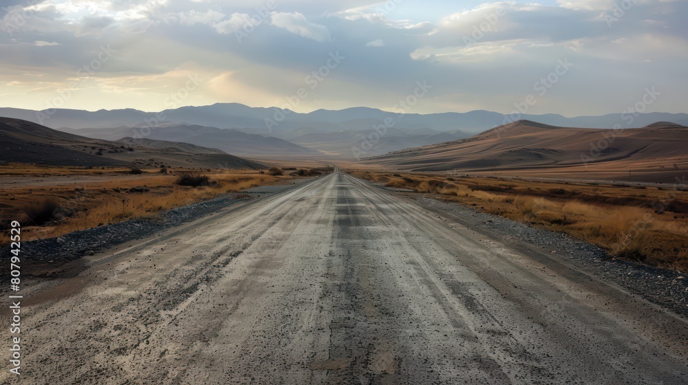 straight long road in desert land straight long road in desert land