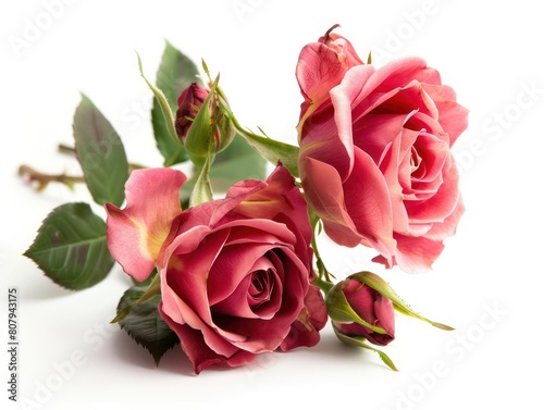 rose flower on a white background