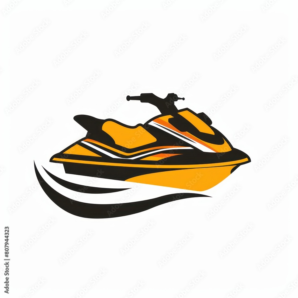 jet ski rentals design logo, white background jet ski rentals design logo, white background