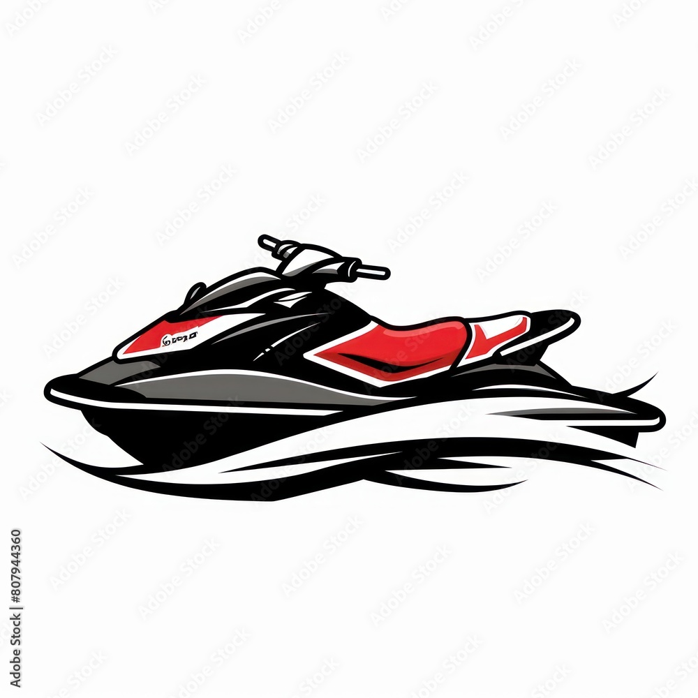 jet ski rentals design logo, white background jet ski rentals design logo, white background