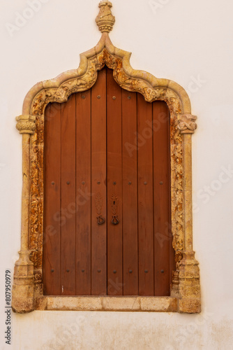 Silves, Portugal 04-24-2024. Old Window  In Silves ,  Algarve, Portugal.