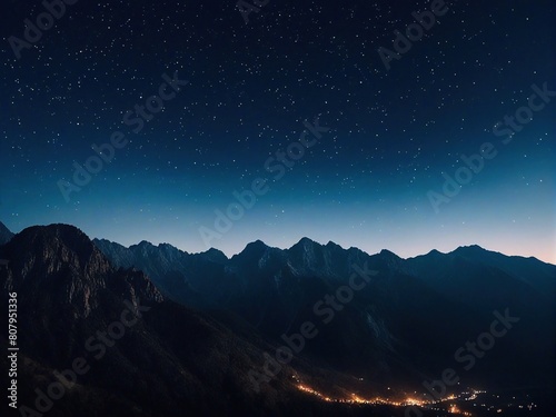 landscape with stars