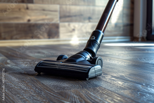 Wallpaper Mural Cordless vacuum cleaner on dark oak wood floor in sunlight Torontodigital.ca