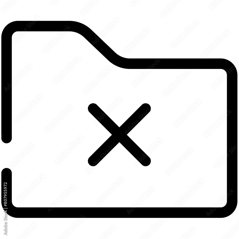 Obraz premium Folders Outline Icon Pack