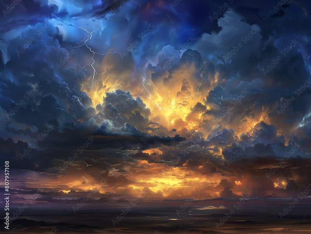 Fototapeta premium A dark and stormy night