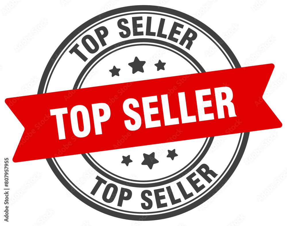 top seller stamp. top seller label on transparent background. round sign top seller stamp. top seller label on transparent background. round sign