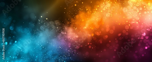  Black background with a colorful gradient