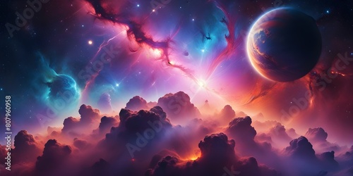 Space backgrounds  galaxy stary night in the universe 