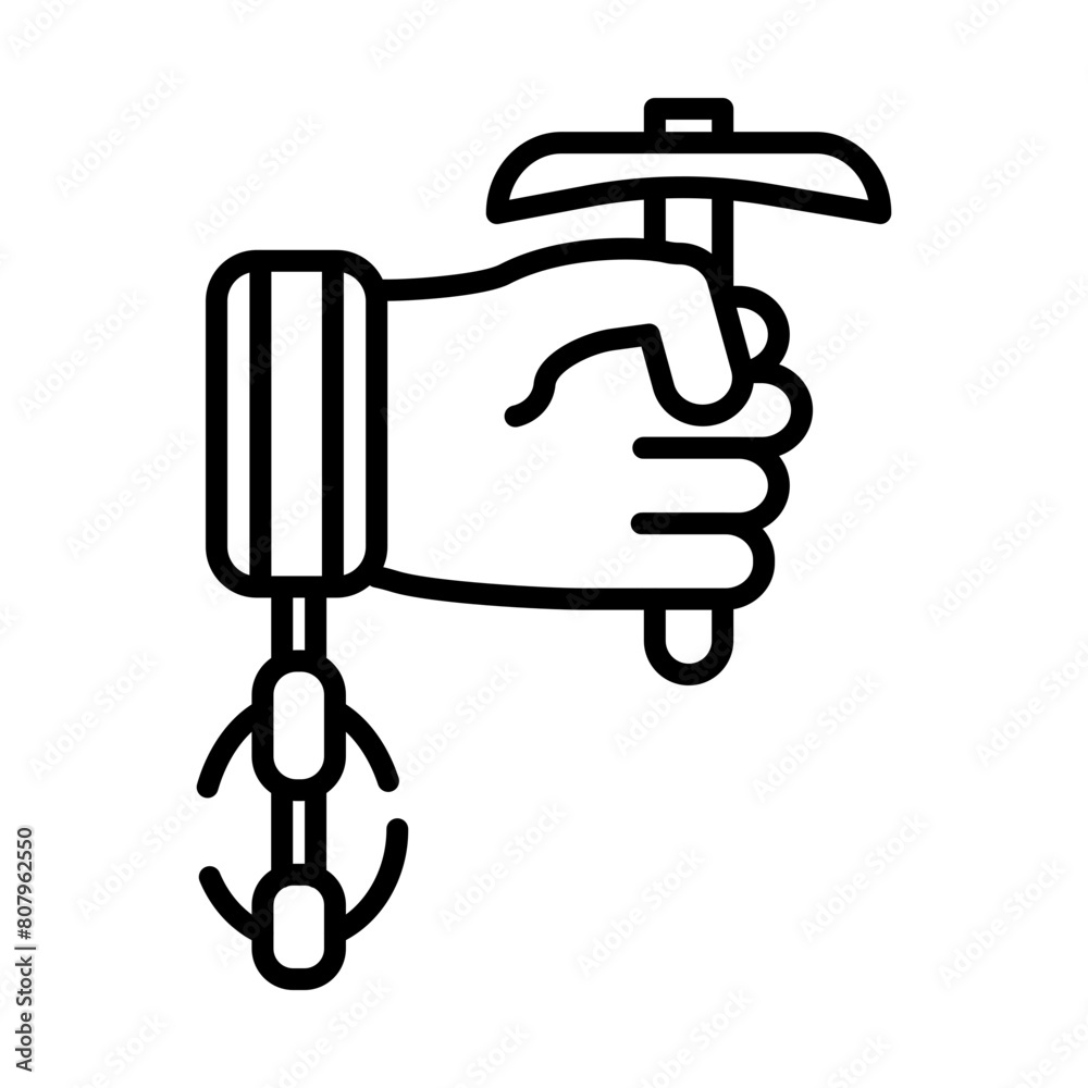 Forced labour line icon Forced labour line icon