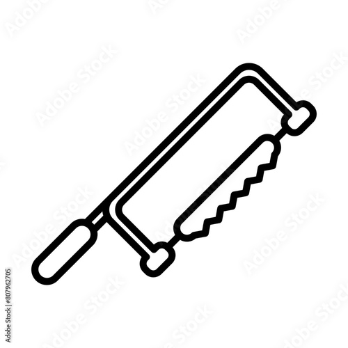 Handsaw line icon