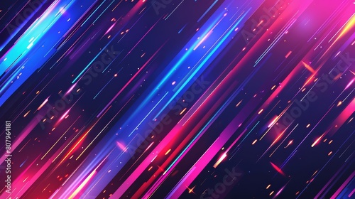 Fototapeta Naklejka Na Ścianę i Meble -  Celebrate creativity with a banner showcasing an abstract futuristic background sport illustration, ideal for dynamic events, Sharpen banner with space for text