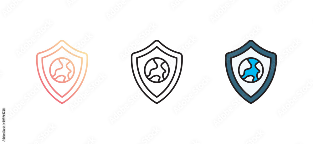 Shield icon design with white background stock illustration Shield icon design with white background stock illustration