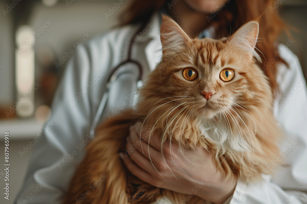 Cute cat in veterinary hospital Cute cat in veterinary hospital