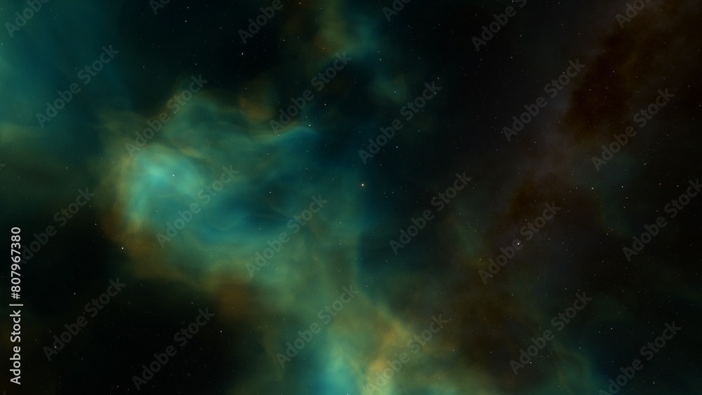 red-violet nebula in outer space, horsehead nebula, unusual colorful nebula in a distant galaxy, red nebula 3d render
