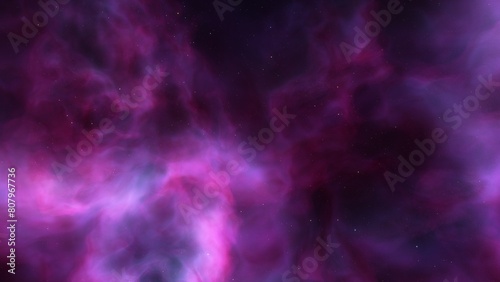 Deep space nebula with stars. Bright and vibrant Multicolor Starfield Infinite space outer space background with nebulas and stars. Star clusters, nebula outer space background 3d render 