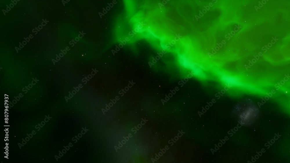 Fototapeta premium Deep space nebula with stars. Bright and vibrant Multicolor Starfield Infinite space outer space background with nebulas and stars. Star clusters, nebula outer space background 3d render