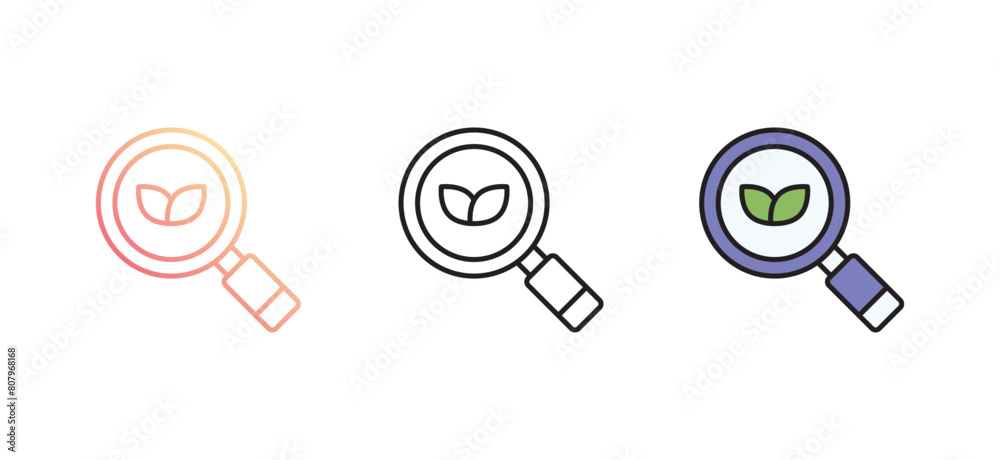 Magnifying Glass icon design with white background stock illustration Magnifying Glass icon design with white background stock illustration