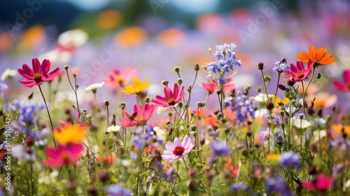  field of wildflowers in full bloom,