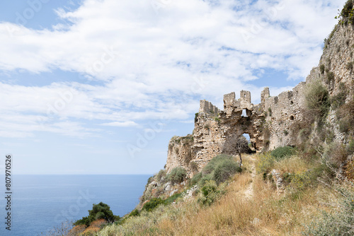voidokilia beach in the peloponnese from navarino castle in greece © Dan Talson