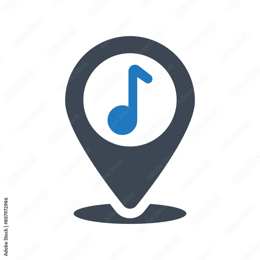 Music location icon Music location icon